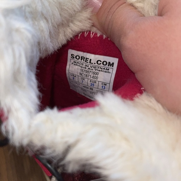Sorel Pink Glitter Winter Boots - 8 - Picture 7 of 7